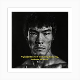 Bruce Lee Quote Art Print