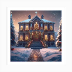 Christmas House 68 Art Print