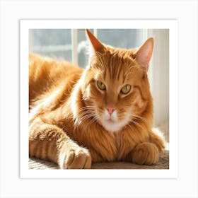 Orange Tabby Cat 2 Art Print