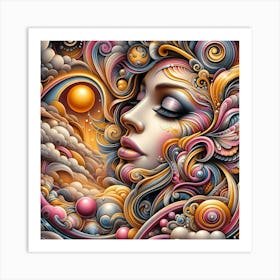 Psychedelic Art 13 Art Print