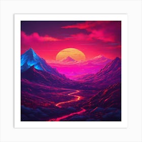 Landscape Painting 1 Art Print