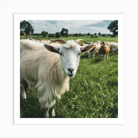 Goat In A Field 1 Art Print