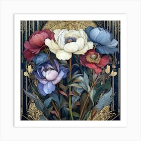 Peonies 1 Art Print