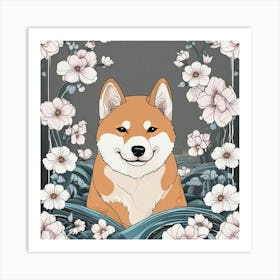 Shiba Inu 30 Art Print