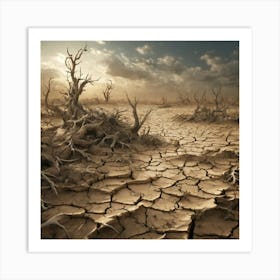 Dry Landscape 4 Art Print