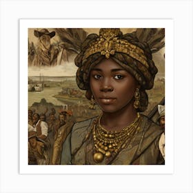 African Queen Art Print