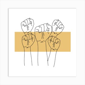 Three Fists Art Print