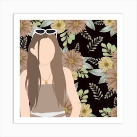 Flower Girl Poses (15) Art Print