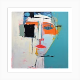Human Faces Abstract Collection Hfc 17 Art Print