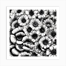 Anemone Flowers 11 Art Print