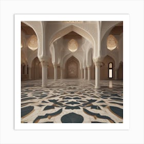 Interior Of A Mosque Art Print