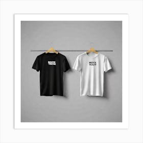 T - Shirt Mockup 3 Art Print