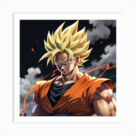 Dragon Ball Z Wallpaper 64 Art Print