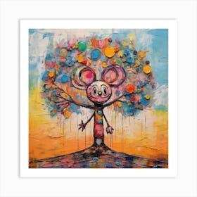 Mickey Mouse Tree Art Print