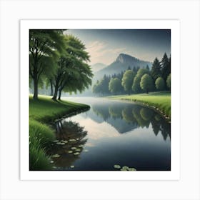 Landscape Painting 58 Art Print