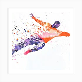 Skateboarder In The Air Poster