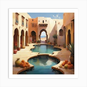 Mediterranean Pool Art Print