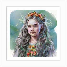 Fairytale Girl Art Print