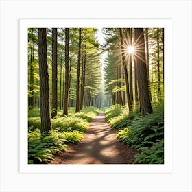 Path Through The Forest 4 Art Print