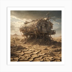 Desert House 1 Art Print