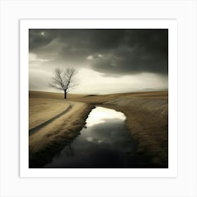 Lone Tree 1 Art Print