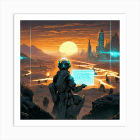 Final War Before Sun set Art Print