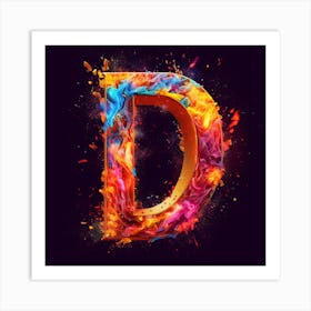 Letter D Art Print