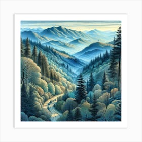 Great Smoky Mountains Art Print