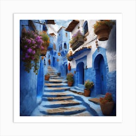 292617 A Creative Image Of The Moroccan City Of Chefchaou Xl 1024 V1 0 Art Print