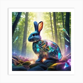 Rabbit In The Forest 23 Art Print