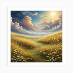 Daisy Field 1 Art Print