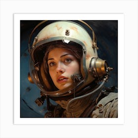 Richardvachtenberg 8000 Years Woman Facewith A Cosmonaut Helmet C9422ce3 4636 4699 807c D52456b11041 Art Print