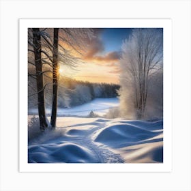 Winter Landscape 3 Art Print