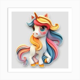 Unicorn 501 Art Print