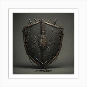 Shield Of The Gods Art Print
