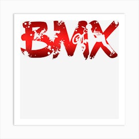 Distressed Bmx Women Kids & Bike Riders Art Print