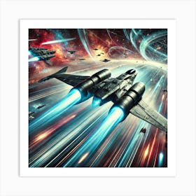 A Futuristic Sci Fi Depiction Aether Hawk Agility Art Print