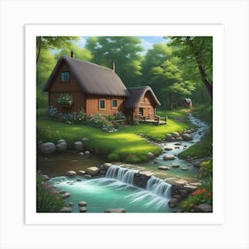 Woodland Retreat Art Print