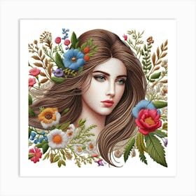 Flower Girl 2 Art Print