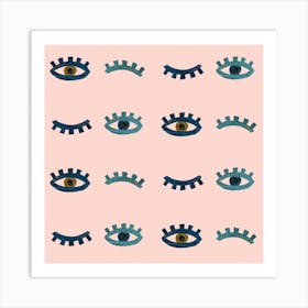 Eyes Pattern20x20 Art Print