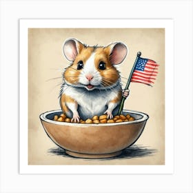 American Hamster Art Print