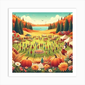 Thanksgiving Festival Art Print