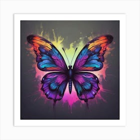 Colorful Butterfly 132 Art Print