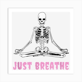 Halloween Yoga Meditation Reiki New Age Goth Pink Spooky Art Print