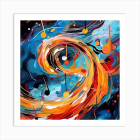 Abstract Music Painting 2 Art Print