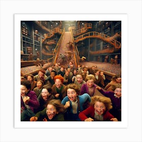 Harry Potter And The Chocolate Factory Art Print