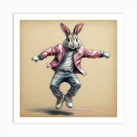 Bunny Dance Art Print