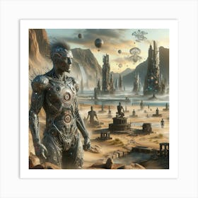 Futuristic Cityscape Art Print