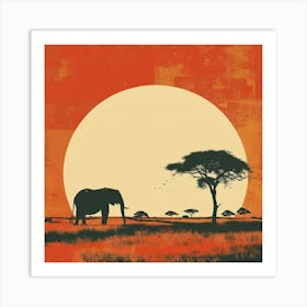 Savannah Sunset Art Print