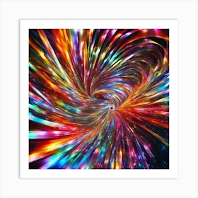 Abstract Fractal Swirl Art Print